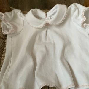 White trimmed in a little pink Ralph Lauren brand